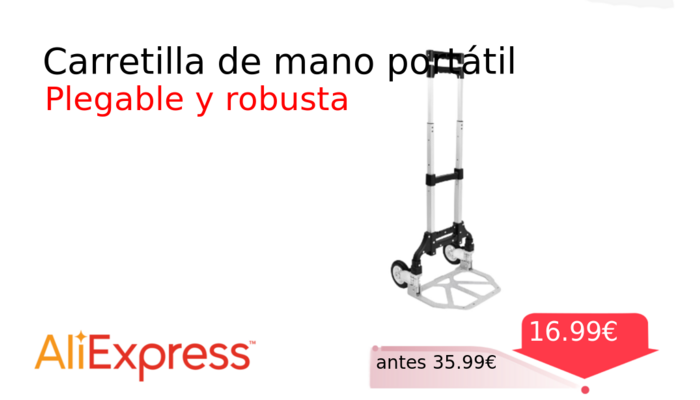 Carretilla de mano portátil