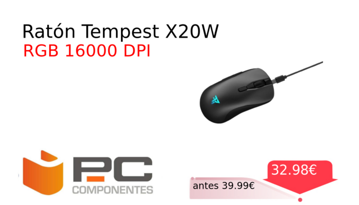 Ratón Tempest X20W