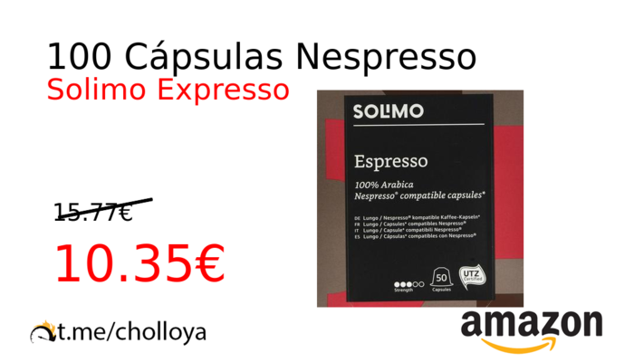 100 Cápsulas Nespresso