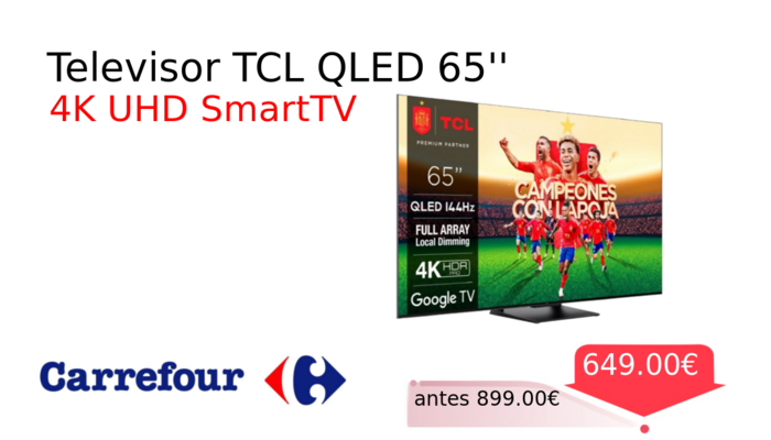 Televisor TCL QLED 65''