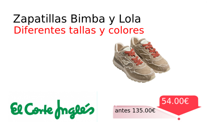 Zapatillas Bimba y Lola