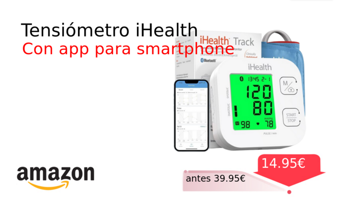 Tensiómetro iHealth