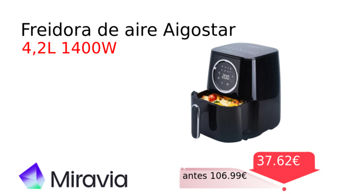 Freidora de aire Aigostar