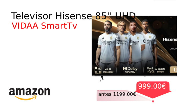 Televisor Hisense 85'' UHD