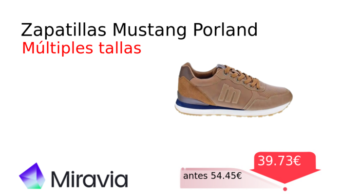 Zapatillas Mustang Porland