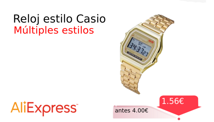 Reloj estilo Casio