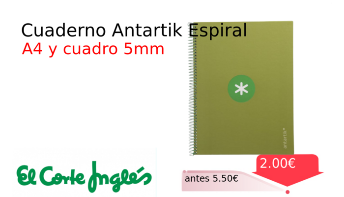 Cuaderno Antartik Espiral