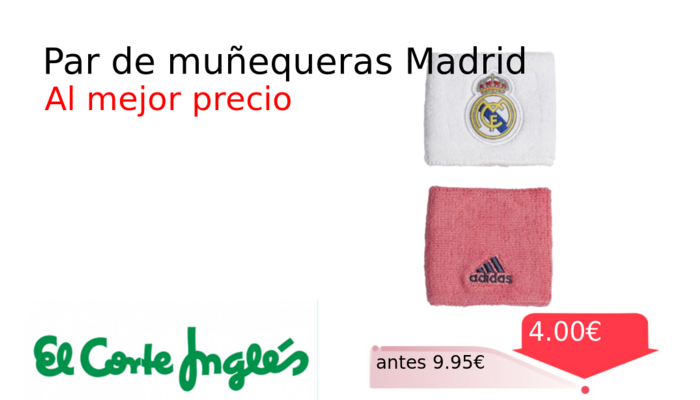 Par de muñequeras Madrid