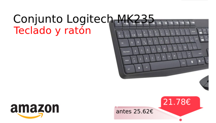 Conjunto Logitech MK235