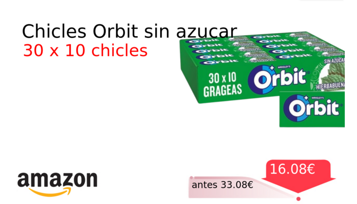 Chicles Orbit sin azucar