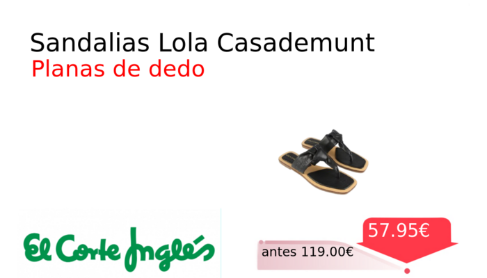 Sandalias Lola Casademunt