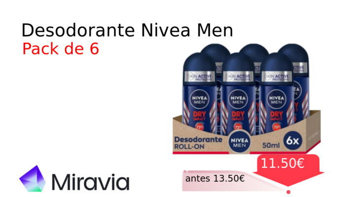 Desodorante Nivea Men