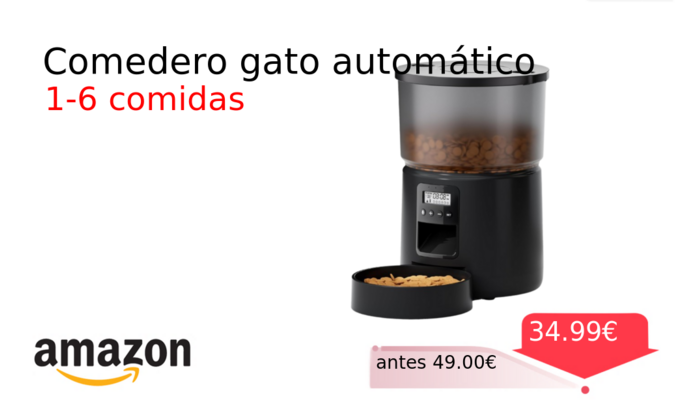 Comedero gato automático