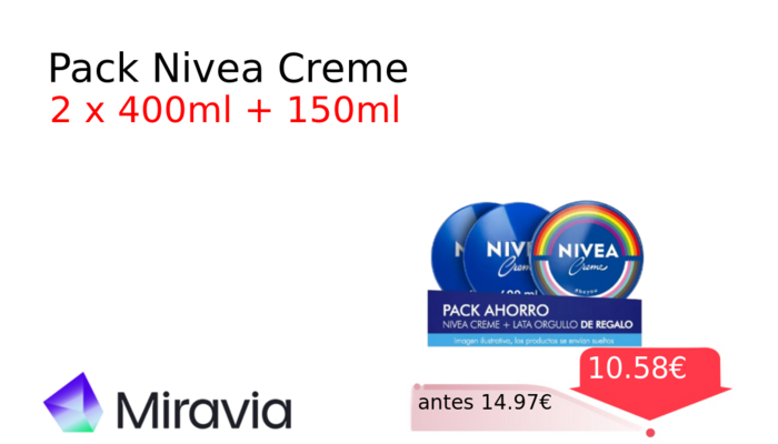 Pack Nivea Creme