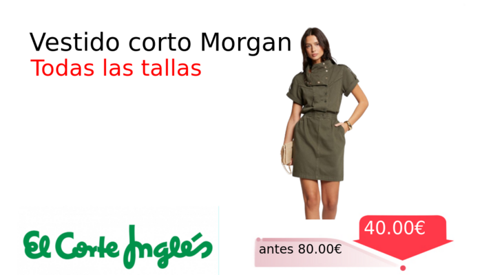 Vestido corto Morgan