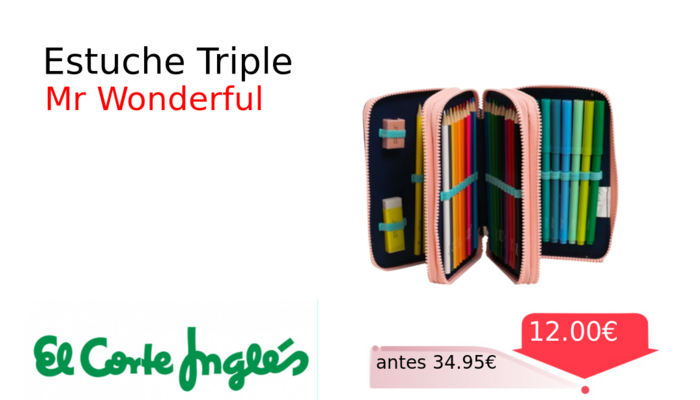 Estuche Triple