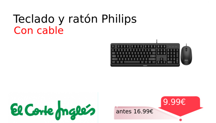 Teclado y ratón Philips