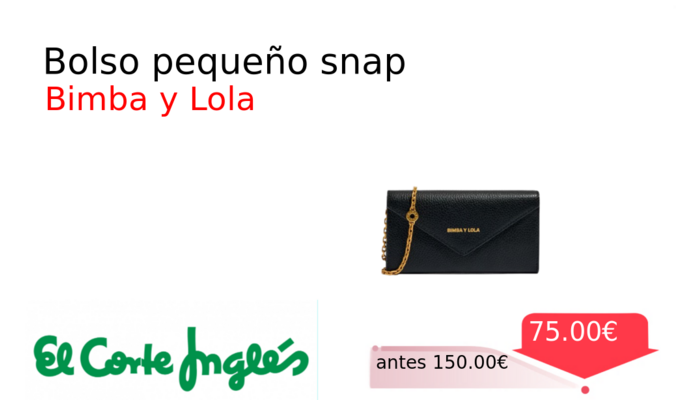 Bolso pequeño snap