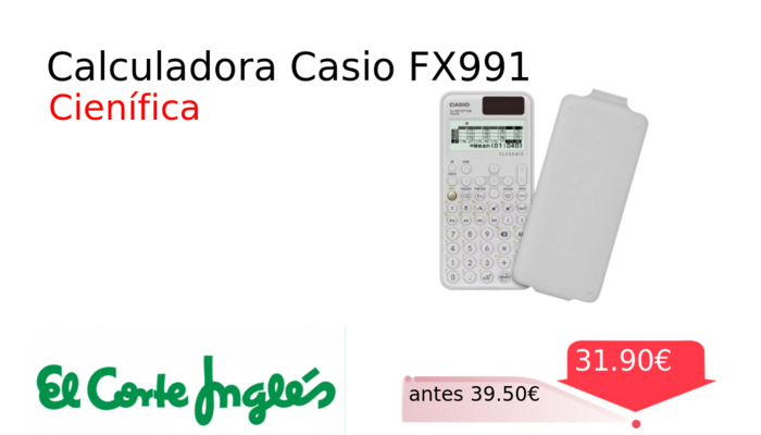 Calculadora Casio FX991