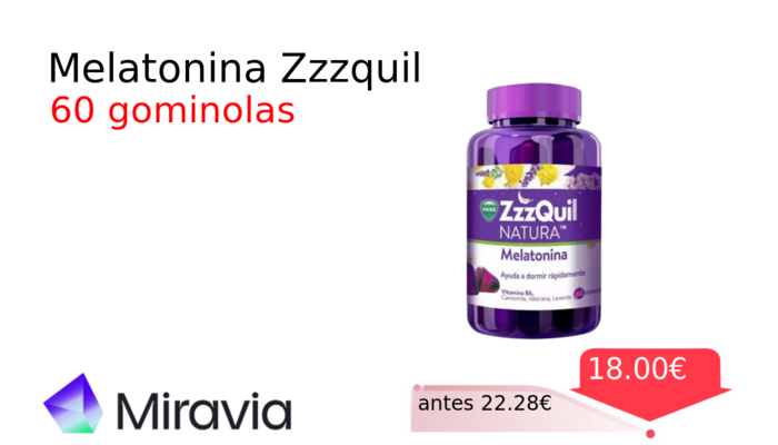 Melatonina Zzzquil