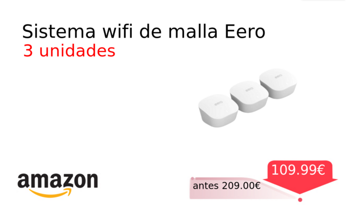 Sistema wifi de malla Eero