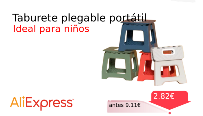 Taburete plegable portátil