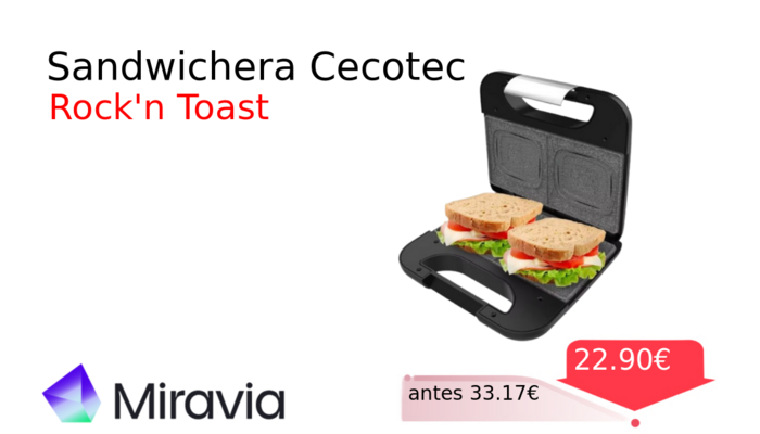 Sandwichera Cecotec