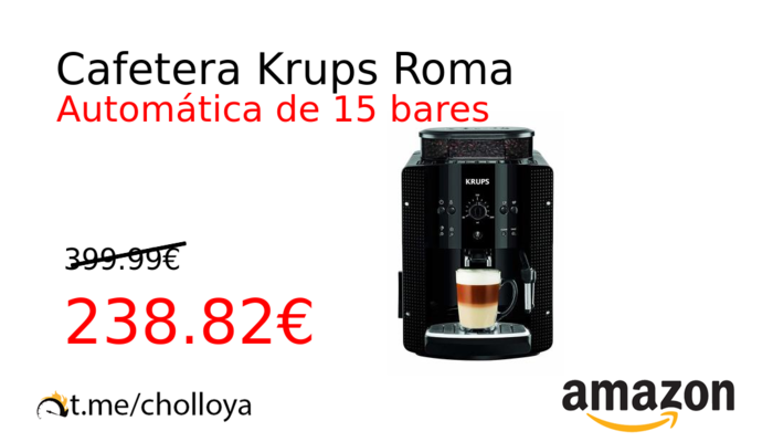 Chollo! Cafetera Krups Roma EA81R870 - 269€. - Blog de Chollos