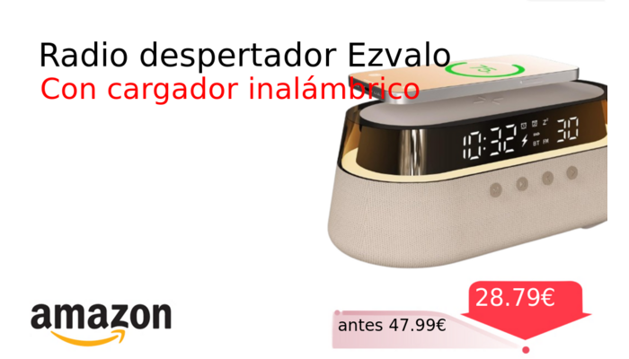 Radio despertador Ezvalo