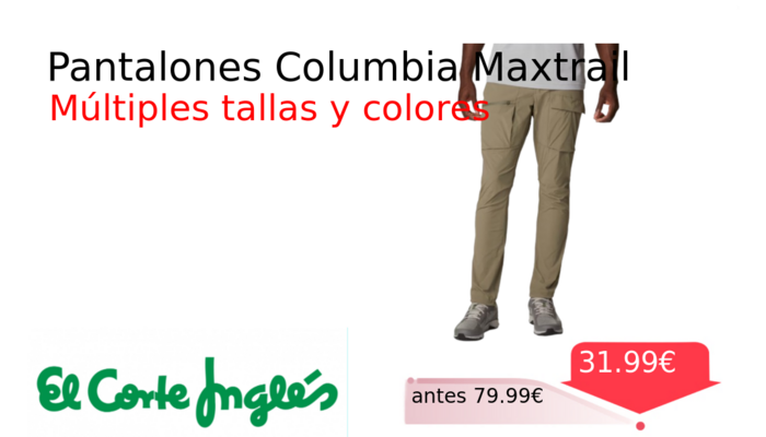 Pantalones Columbia Maxtrail