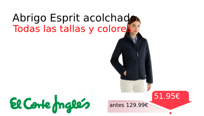 Abrigo Esprit acolchado