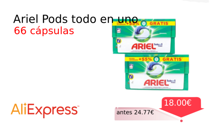 Ariel Pods todo en uno