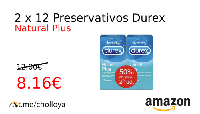 2 x 12 Preservativos Durex