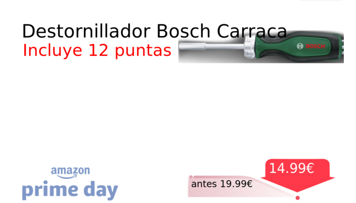 Destornillador Bosch Carraca