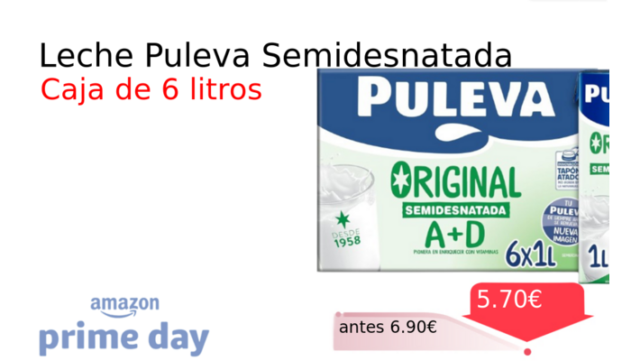 Leche Puleva Semidesnatada