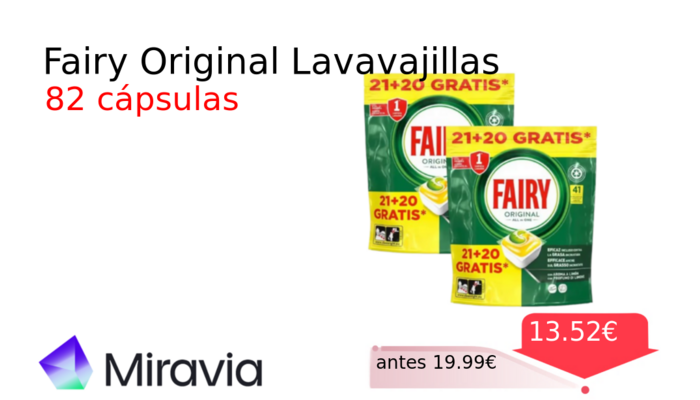 Fairy Original Lavavajillas