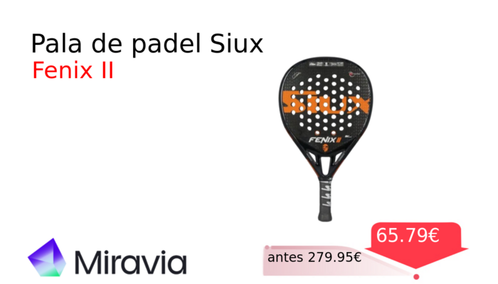 Pala de padel Siux