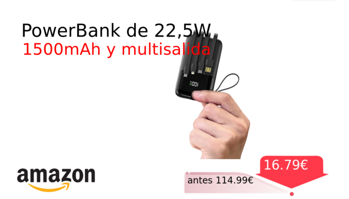 PowerBank de 22,5W 