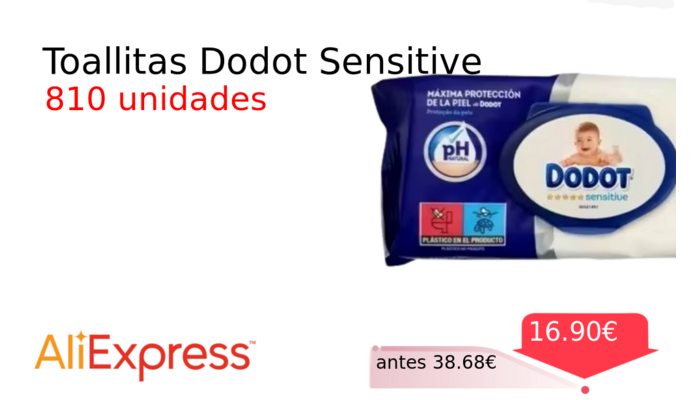 Toallitas Dodot Sensitive