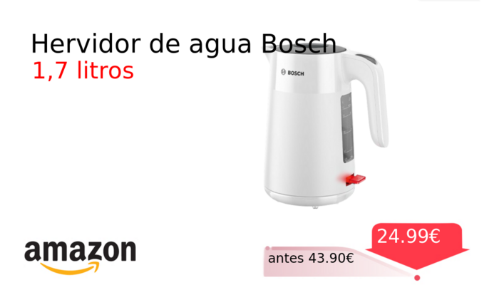 Hervidor de agua Bosch