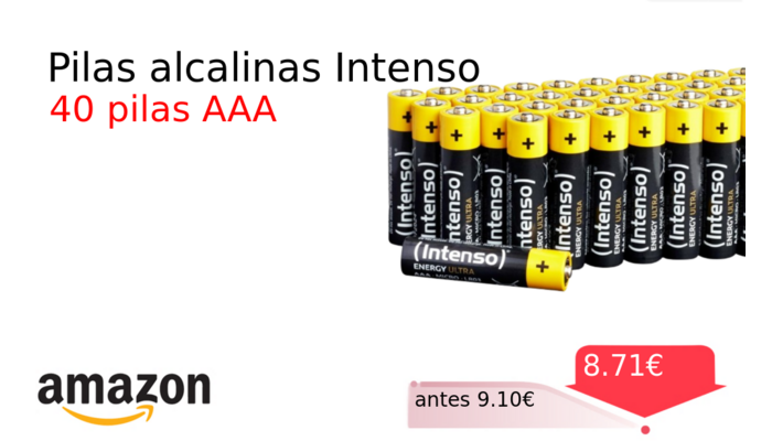 Pilas alcalinas Intenso