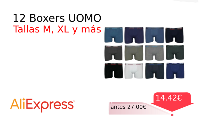 12 Boxers UOMO