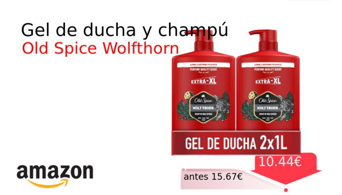 Gel de ducha y champú