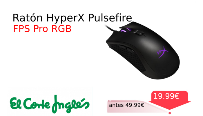 Ratón HyperX Pulsefire