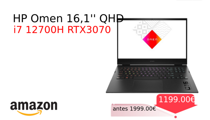 HP Omen 16,1'' QHD