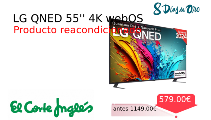 LG QNED 55'' 4K webOS