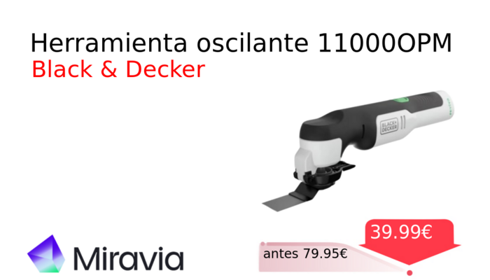 Herramienta oscilante 11000OPM