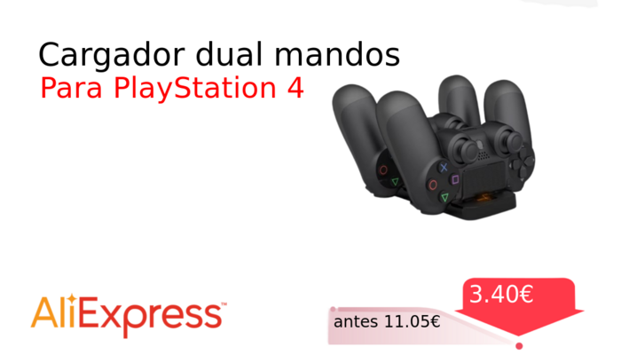 Cargador dual mandos