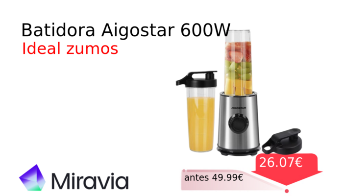 Batidora Aigostar 600W