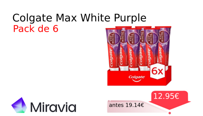 Colgate Max White Purple